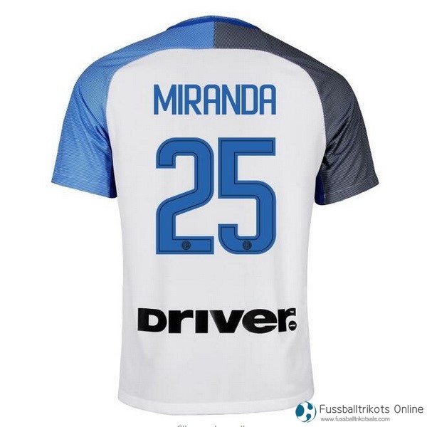 Inter Milan Trikot Auswarts Miranda 2017-18 Fussballtrikots Günstig